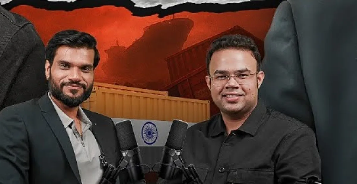 Fahhad Siddiqui recording a podcast interview in studio